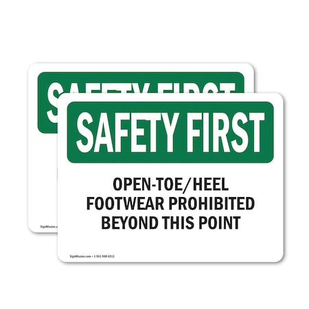 Signmission 10 in Height, 14 in Width, Vinyl Decal, Rectangle OS-2PACK-SF-D-1014-L-10683